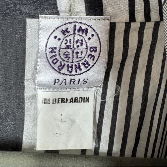 Vintage Kim Bernardin Paris Cardigan Gray Black Large  Avant Garde Lagenlook - Picture 7 of 16